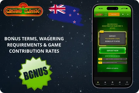 Bonus Terms, Wagering Requirements & Game Contribution Rates Casino Classic