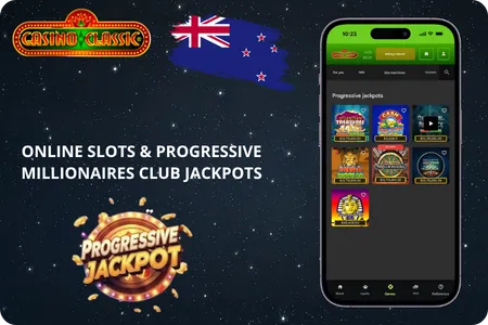 Online Slots & Progressive Millionaires Club Casino Classic